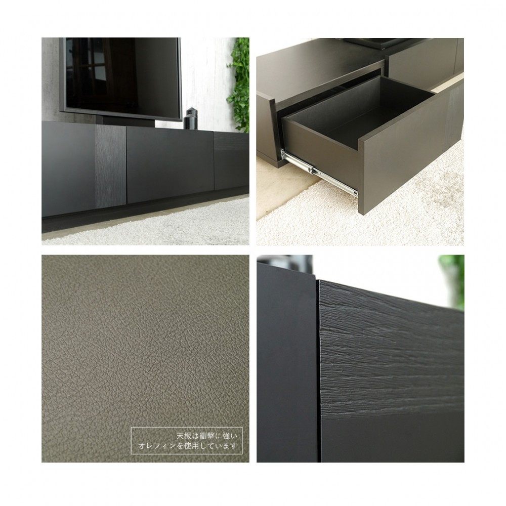 TG-1113589　テレビボード［１７０］［ブラック］